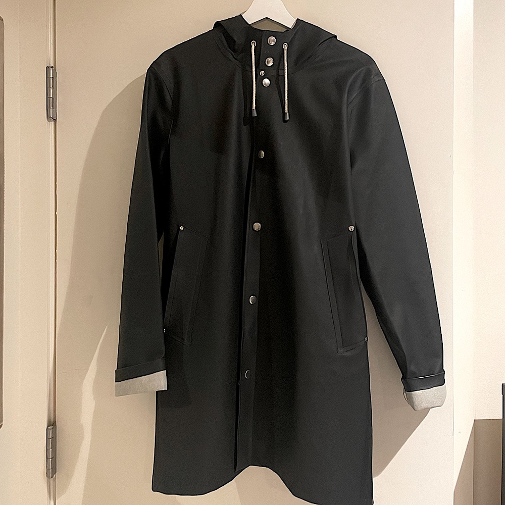 Stutterheim Stockholm rain coat black unisex S